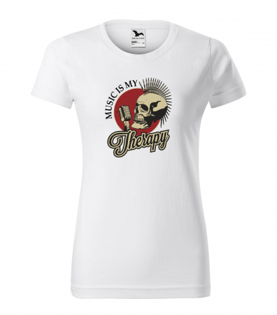 Tricouri music is life - Tricou personalizat pentru cei pasionati de muzica, cadoul perfect, Music is my Therapy