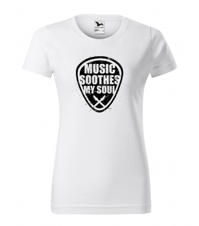 Tricouri music is life - Tricou personalizat pentru cei pasionati de muzica, cadoul perfect, Music Soothes My Soul