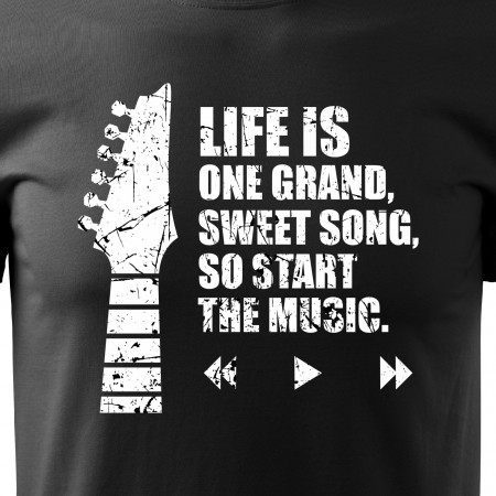 Tricou personalizat pentru cei pasionati de muzica, cadoul perfect, Start The Music [1]