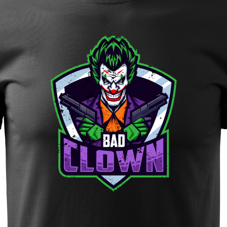 Tricou personalizat pentru gameri, cadoul perfect, Bad Clown [1]