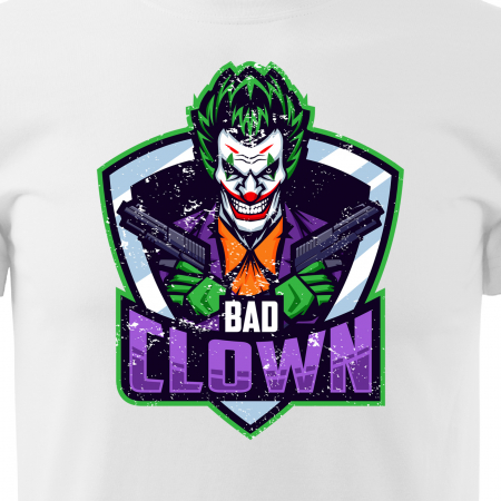 Tricou personalizat pentru gameri, cadoul perfect, Bad Clown [1]