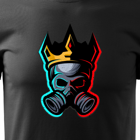 Tricou personalizat pentru gameri, cadoul perfect, Crown Skull Player [1]