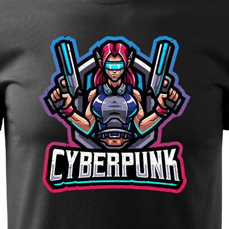 Tricou personalizat pentru gameri, cadoul perfect, Cyber Punk [1]