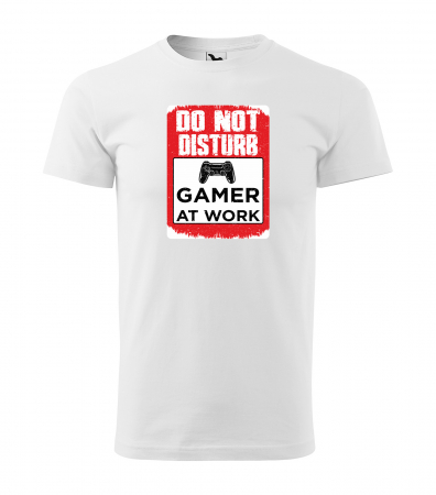 Tricouri gameri - Tricou personalizat pentru gameri, cadoul perfect, Do Not Disturb - Gamer at Work