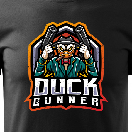 Tricou personalizat pentru gameri, cadoul perfect, Duck Gunner [1]