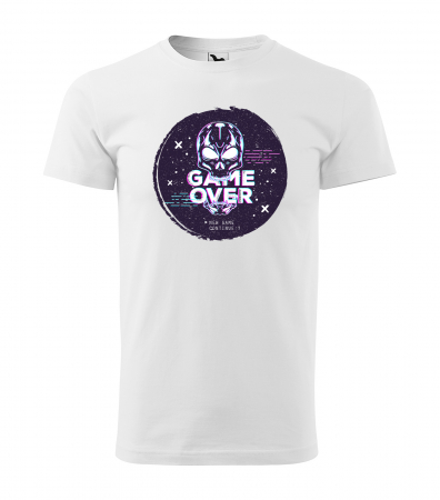 Tricouri gameri - Tricou personalizat pentru gameri, cadoul perfect, Game Over - New Game - Continue