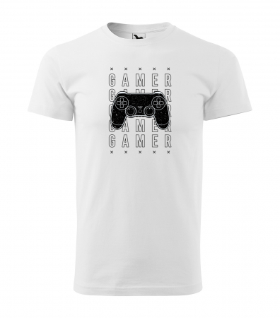 Tricouri gameri - Tricou personalizat pentru gameri, cadoul perfect, Gamer Gamer Gamer