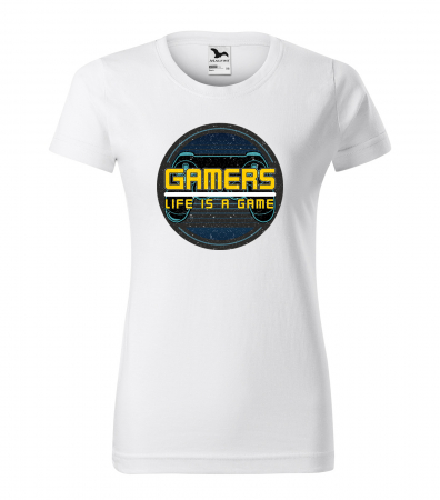 Tricouri gameri - Tricou personalizat pentru gameri, cadoul perfect, Life is a Game