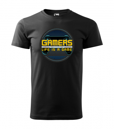 Tricou personalizat pentru gameri, cadoul perfect, Life is a Game [0]