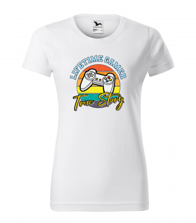 Tricouri gameri - Tricou personalizat pentru gameri, cadoul perfect, Lifetime Gamer