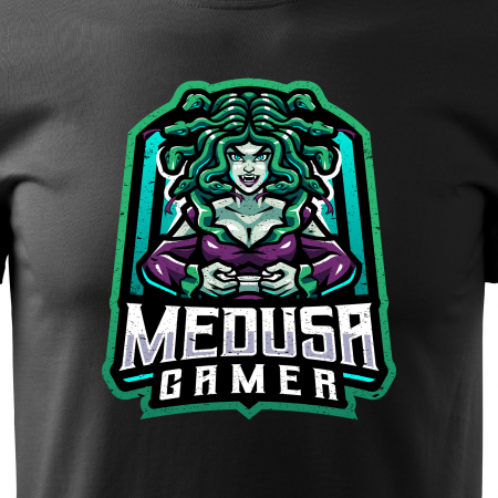 Tricou personalizat pentru gameri, cadoul perfect, Medusa Gamer [1]