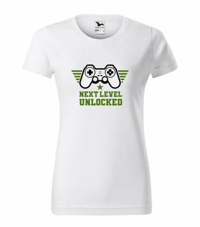 Tricouri gameri - Tricou personalizat pentru gameri, cadoul perfect, Next Level is Now Unlocked