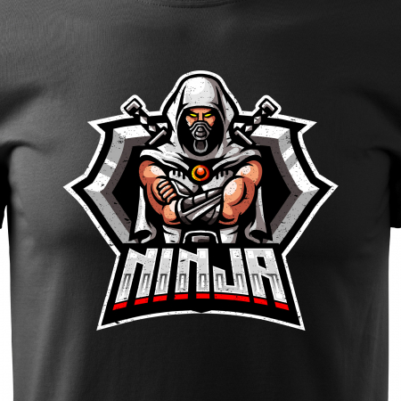 Tricou personalizat pentru gameri, cadoul perfect, Ninja Warrior Shield [1]