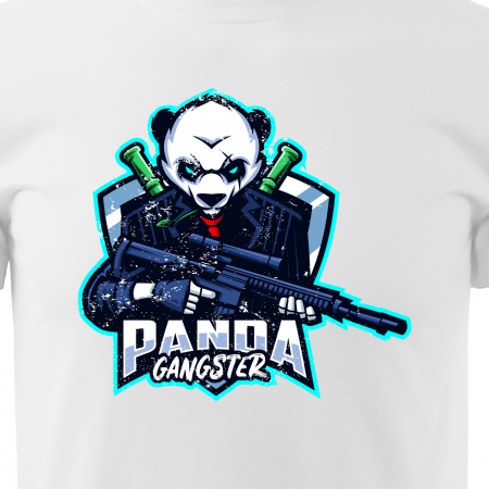 Tricou personalizat pentru gameri, cadoul perfect, Panda Gangster [1]