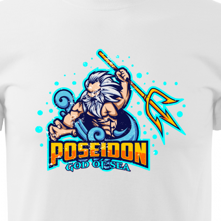 Tricou personalizat pentru gameri, cadoul perfect, Poseidon God of Sea [1]