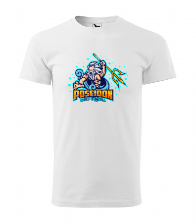 Tricouri gameri - Tricou personalizat pentru gameri, cadoul perfect, Poseidon God of Sea
