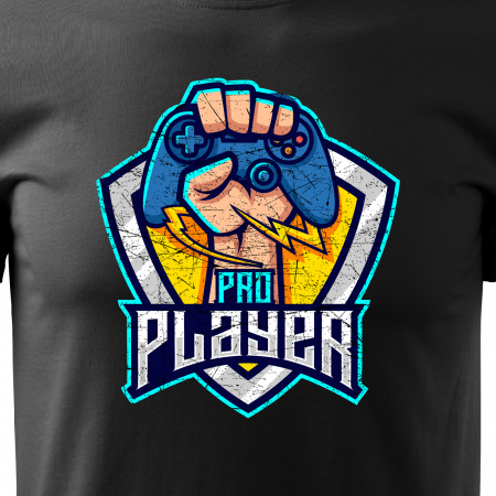 Tricou personalizat pentru gameri, cadoul perfect, Pro Player Shield [1]