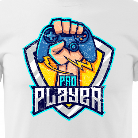 Tricou personalizat pentru gameri, cadoul perfect, Pro Player Shield [1]