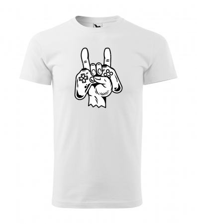 Tricouri gameri - Tricou personalizat pentru gameri, cadoul perfect, Raise Your Gaming Hand