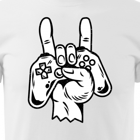 Tricou personalizat pentru gameri, cadoul perfect, Raise Your Gaming Hand [1]