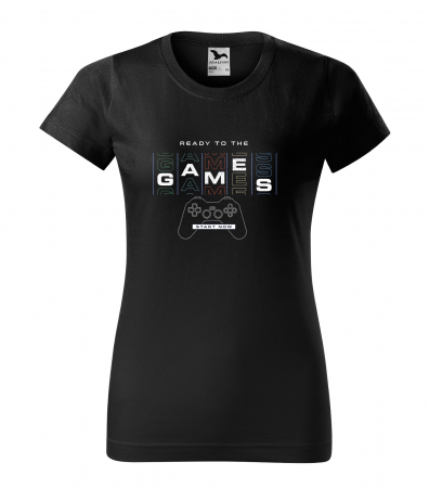 Tricouri gameri - Tricou personalizat pentru gameri, cadoul perfect, Ready to The Games - Start Now