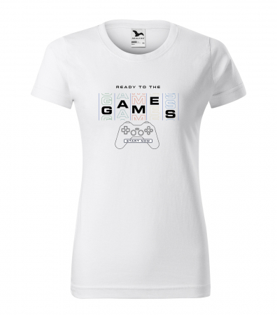 Tricouri gameri - Tricou personalizat pentru gameri, cadoul perfect, Ready to The Games - Start Now