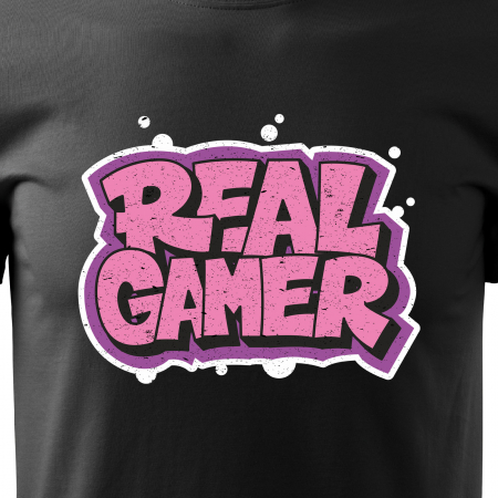 Tricou personalizat pentru gameri, cadoul perfect, Real Gamer [1]