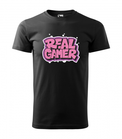 Tricouri gameri - Tricou personalizat pentru gameri, cadoul perfect, Real Gamer