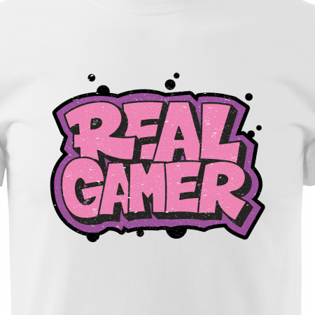 Tricou personalizat pentru gameri, cadoul perfect, Real Gamer [1]