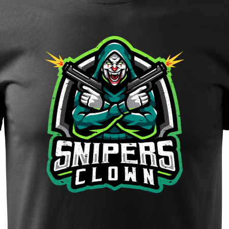 Tricou personalizat pentru gameri, cadoul perfect, Sniper Clowns [1]