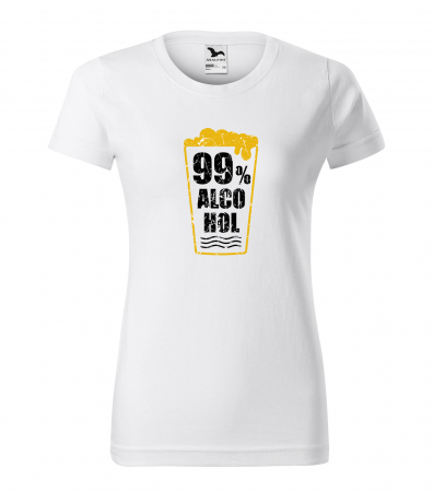 Tricouri cu mesaj - Tricou personalizat pentru petrecareti, cadoul perfect, 99 Percent Alcohol