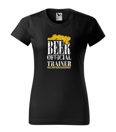 Mesaje petrecere - Tricou personalizat pentru petrecareti, cadoul perfect, Beer Official Trainer