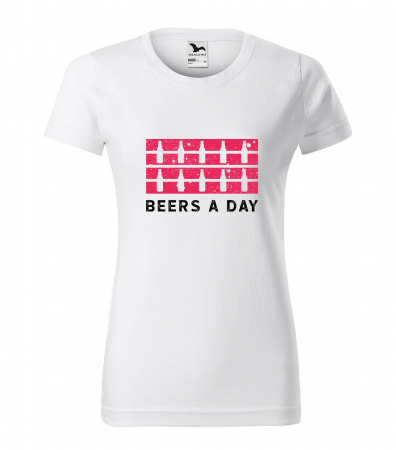 Mesaje petrecere - Tricou personalizat pentru petrecareti, cadoul perfect, Beers a Day