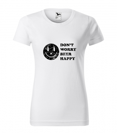 Mesaje petrecere - Tricou personalizat pentru petrecareti, cadoul perfect, Dont Worry, Beer Happy