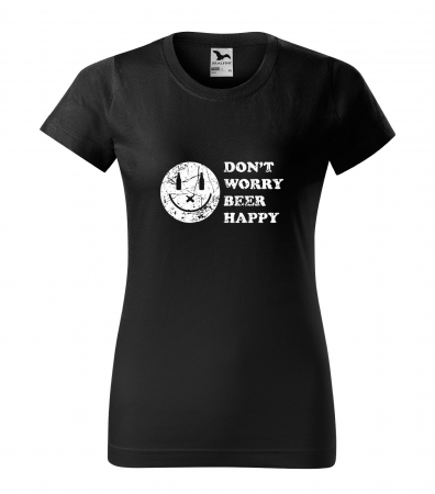 Mesaje petrecere - Tricou personalizat pentru petrecareti, cadoul perfect, Dont Worry, Beer Happy