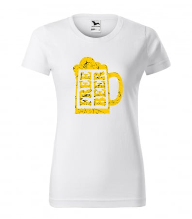 Tricouri cu mesaj - Tricou personalizat pentru petrecareti, cadoul perfect, Free Beer