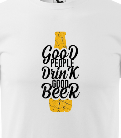 Tricou personalizat pentru petrecareti, cadoul perfect, Good People Drink Good Beer [1]