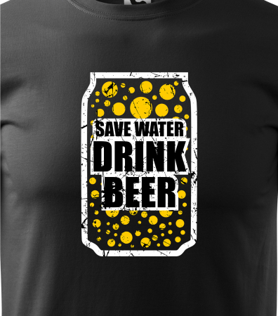 Tricou personalizat pentru petrecareti, cadoul perfect, Save Water, Drink Beer [1]
