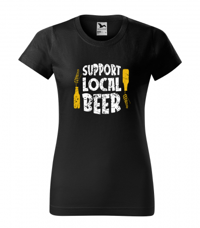 Mesaje petrecere - Tricou personalizat pentru petrecareti, cadoul perfect, Support Local Beer