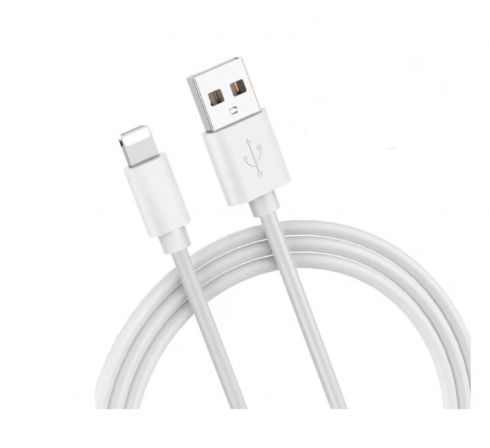 Cablu de încărcare iPhone USB-A – Lightning, 1m, alb [1]