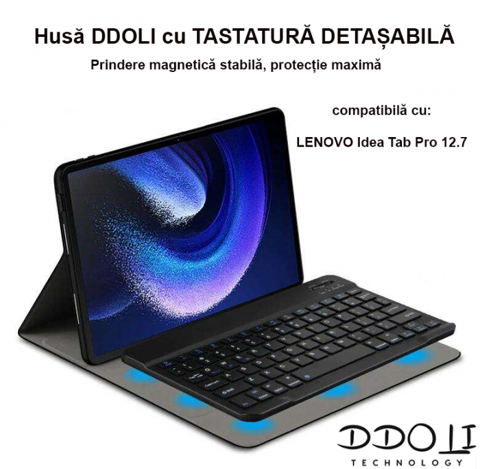 Husa DDOLI® cu tastatura pentru tableta Lenovo Idea Tab PRO, 12.7 inch [6]