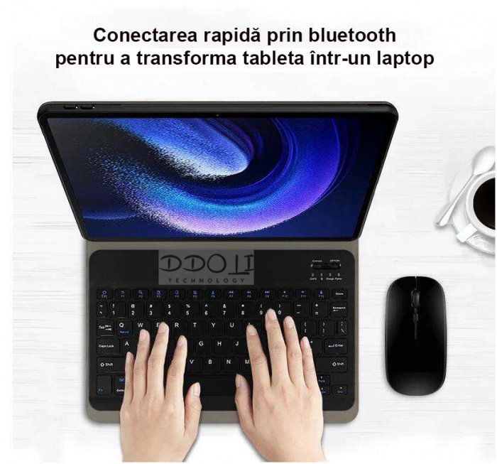 Husa DDOLI® cu tastatura pentru tableta Lenovo Idea Tab PRO, 12.7 inch [8]
