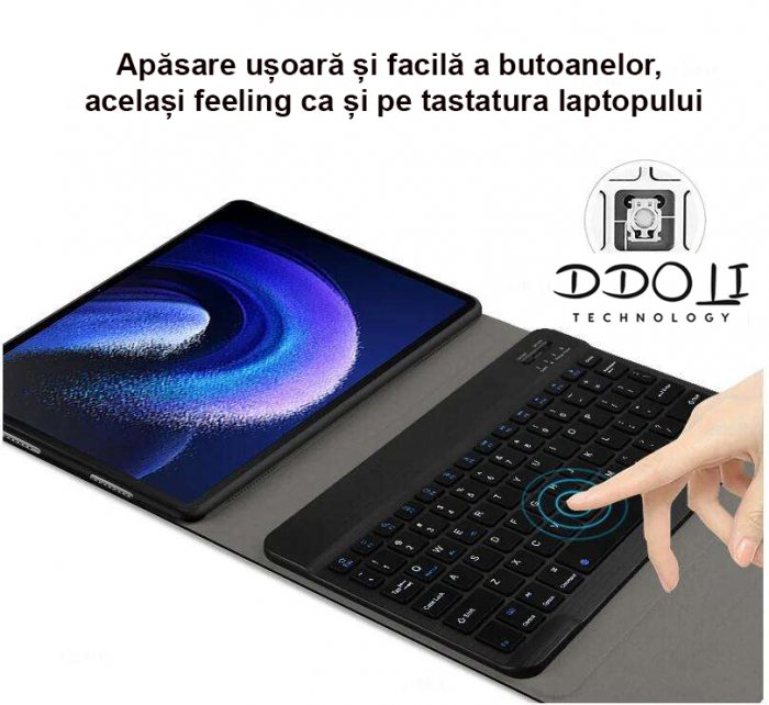 Husa DDOLI® cu tastatura pentru tableta Lenovo Idea Tab PRO, 12.7 inch [7]
