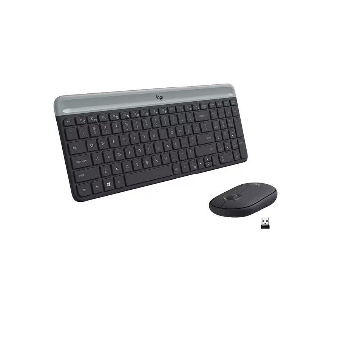 Kit tastatura si mouse Wireless LOGITECH MK470 Slim, USB, Layout US INT [2]