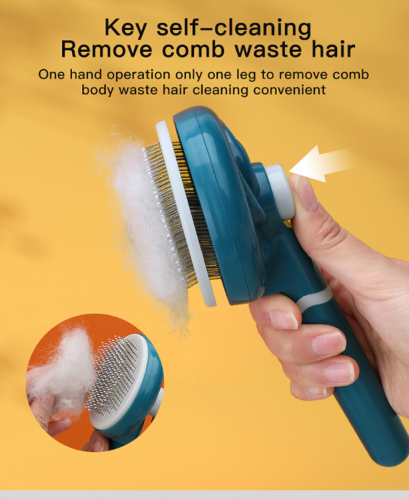 Perie de par cu autocuratare pentru caini sau pisici [4]