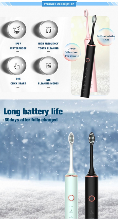 Periuta de dinti electrica + 4 capete rezerva [2]