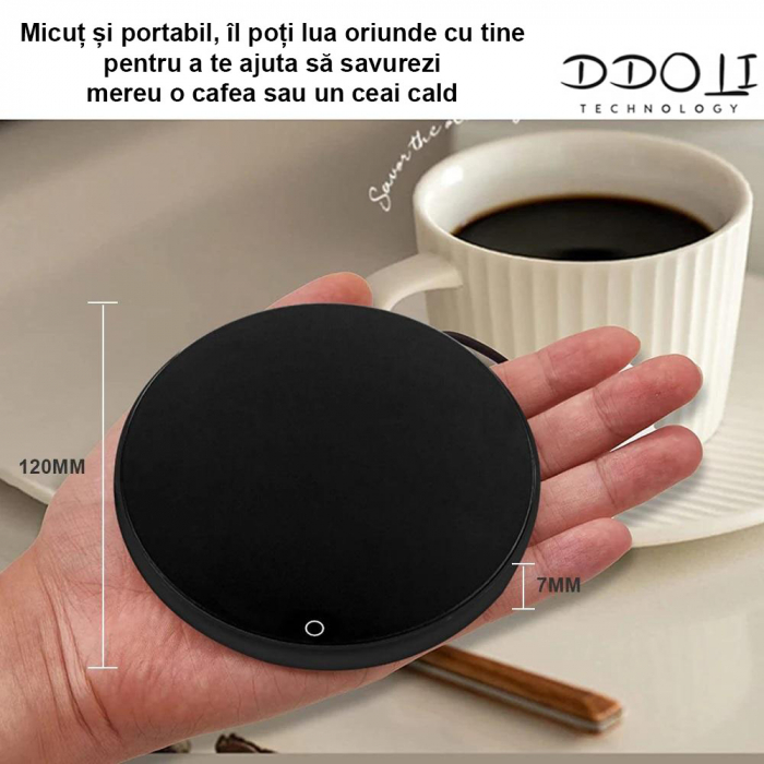 Set cadou cana cu incalzitor, capac si lingura, pastrare lichide calde, USB [7]