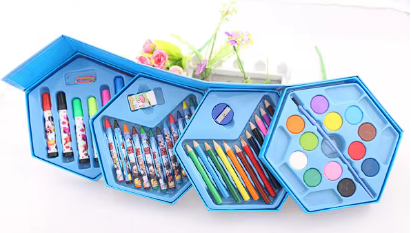 Set de desen hexagonal pentru copii 3-8 ani, diferite modele [5]
