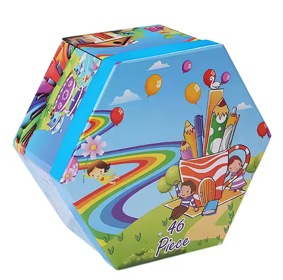 Set de desen hexagonal pentru copii 3-8 ani, diferite modele [8]
