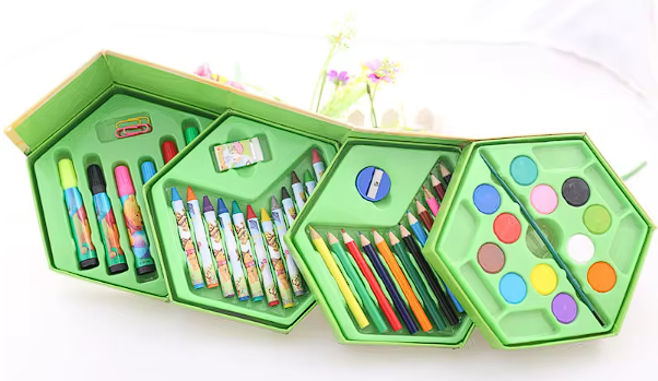 Set de desen hexagonal pentru copii 3-8 ani, diferite modele [7]